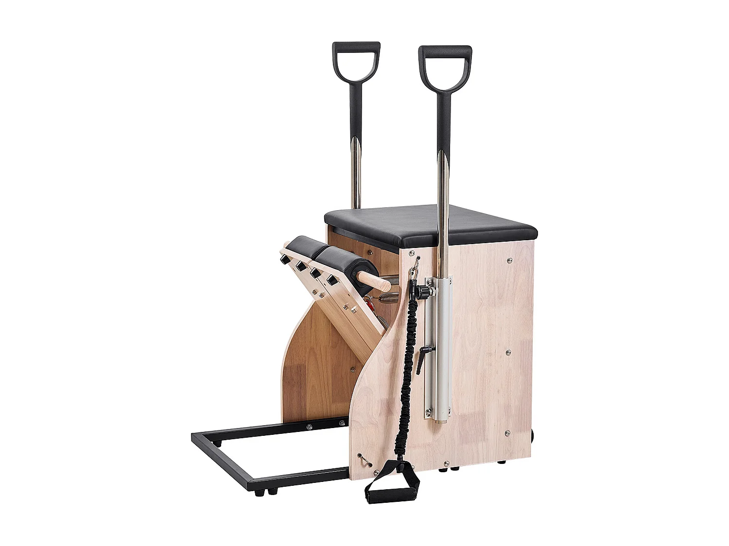 Chaise de Pilates SucceBuy, à Pédales Séparées avec Poignées, Équipement d'Entraînement de Pilates Réglable, pour Gym Domicile