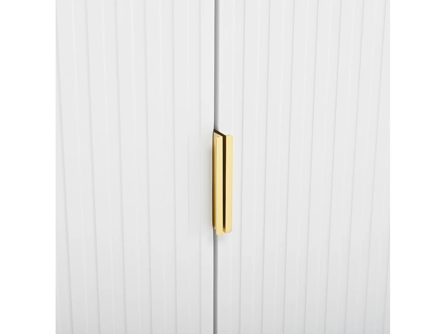 Móvel para TV 170x36x55 cm - 3 portas e 2 gavetas - pés ajustáveis dourados - MDF - branco