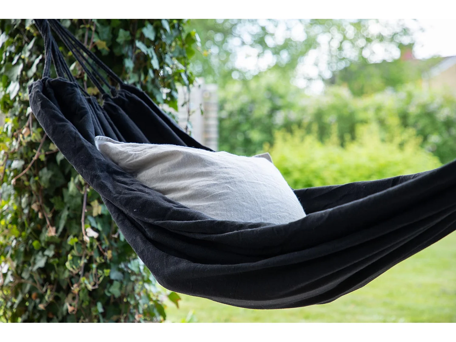 Hamac en Tissu "Hedvig" 200cm Noir