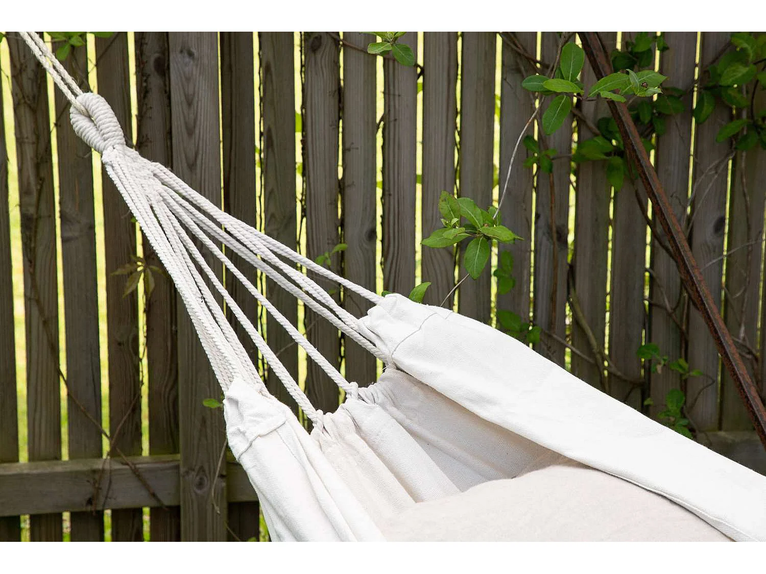 Hamac en Tissu "Hedvig" 200cm Blanc Crème