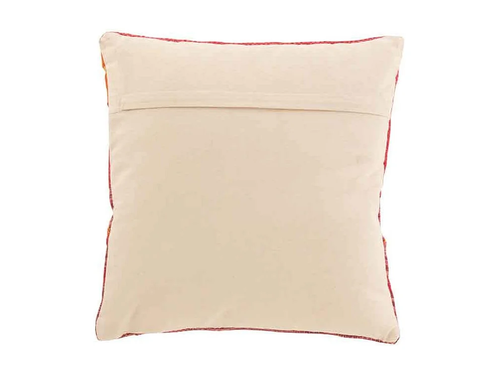 Coussin Déco "Joyeux Ethnic" 45x45cm Rose & Violet