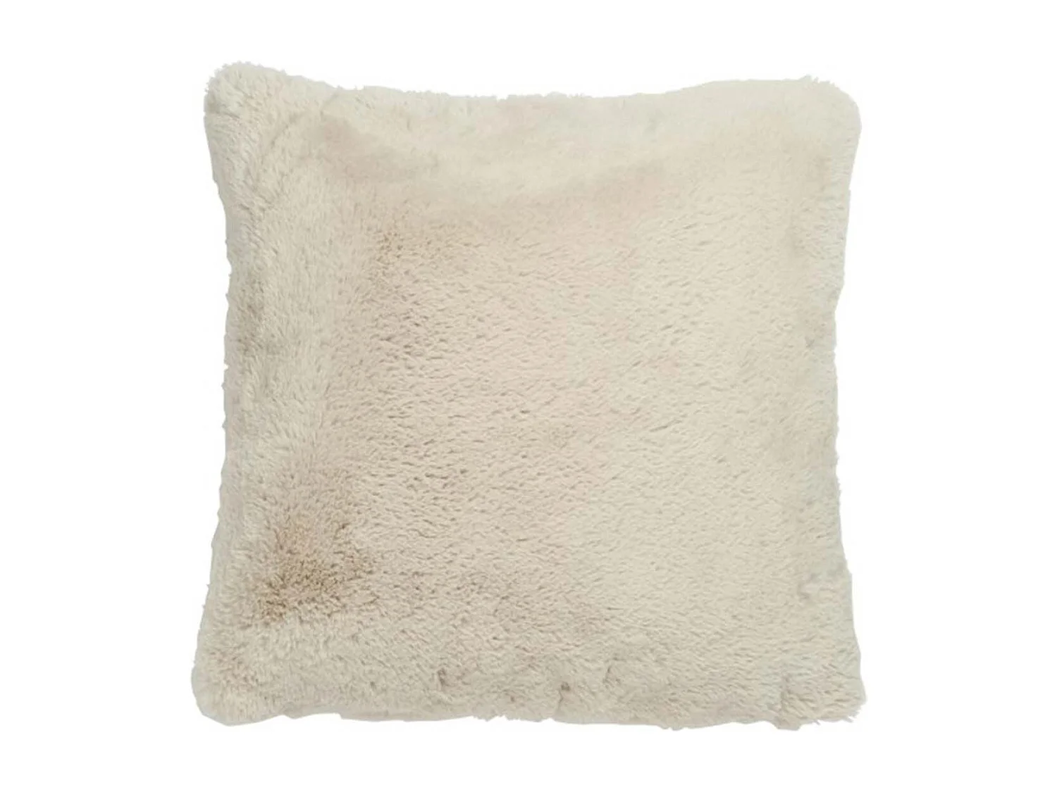 Coussin Imitation Fourrure "Cutie" 45x45cm Gris Clair