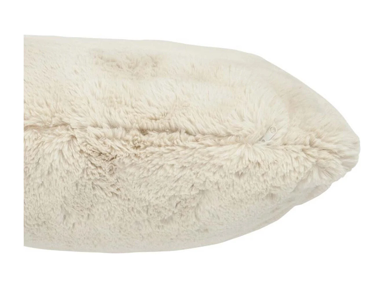 Coussin Imitation Fourrure "Cutie" 45x45cm Gris Clair