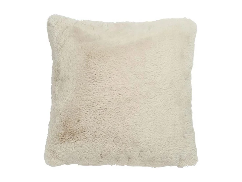 Cojín cuadrado de poliéster gris claro de 45x45cm