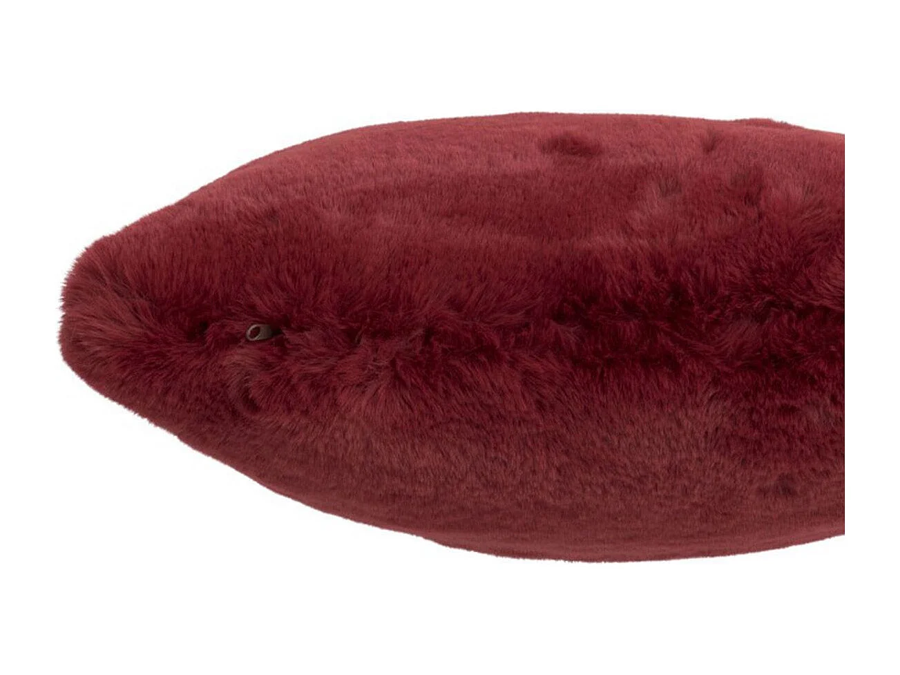 Coussin Imitation Fourrure "Cutie" 45x45cm Rouge