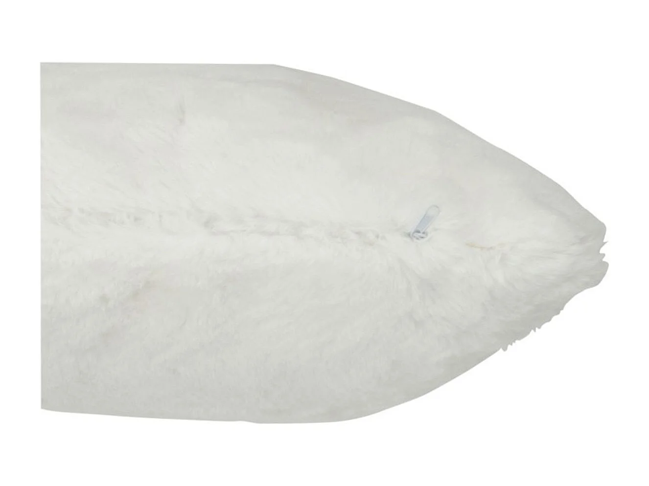 Coussin Imitation Fourrure "Cutie" 45x45cm Blanc