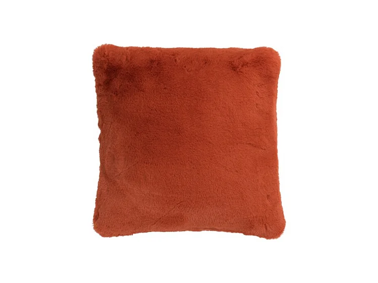 Coussin Imitation Fourrure "Cutie" 45x45cm Orange