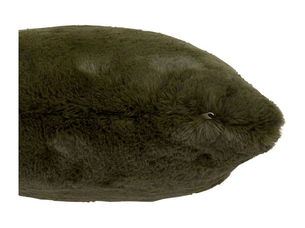 Coussin Imitation Fourrure "Cutie" 45x45cm Vert Kaki