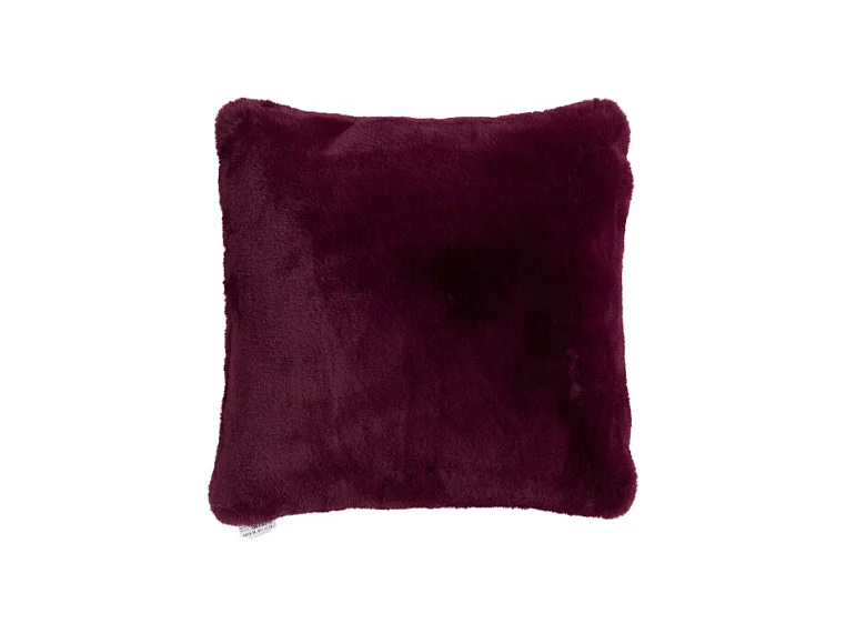 Coussin Imitation Fourrure "Cutie" 45x45cm Violet