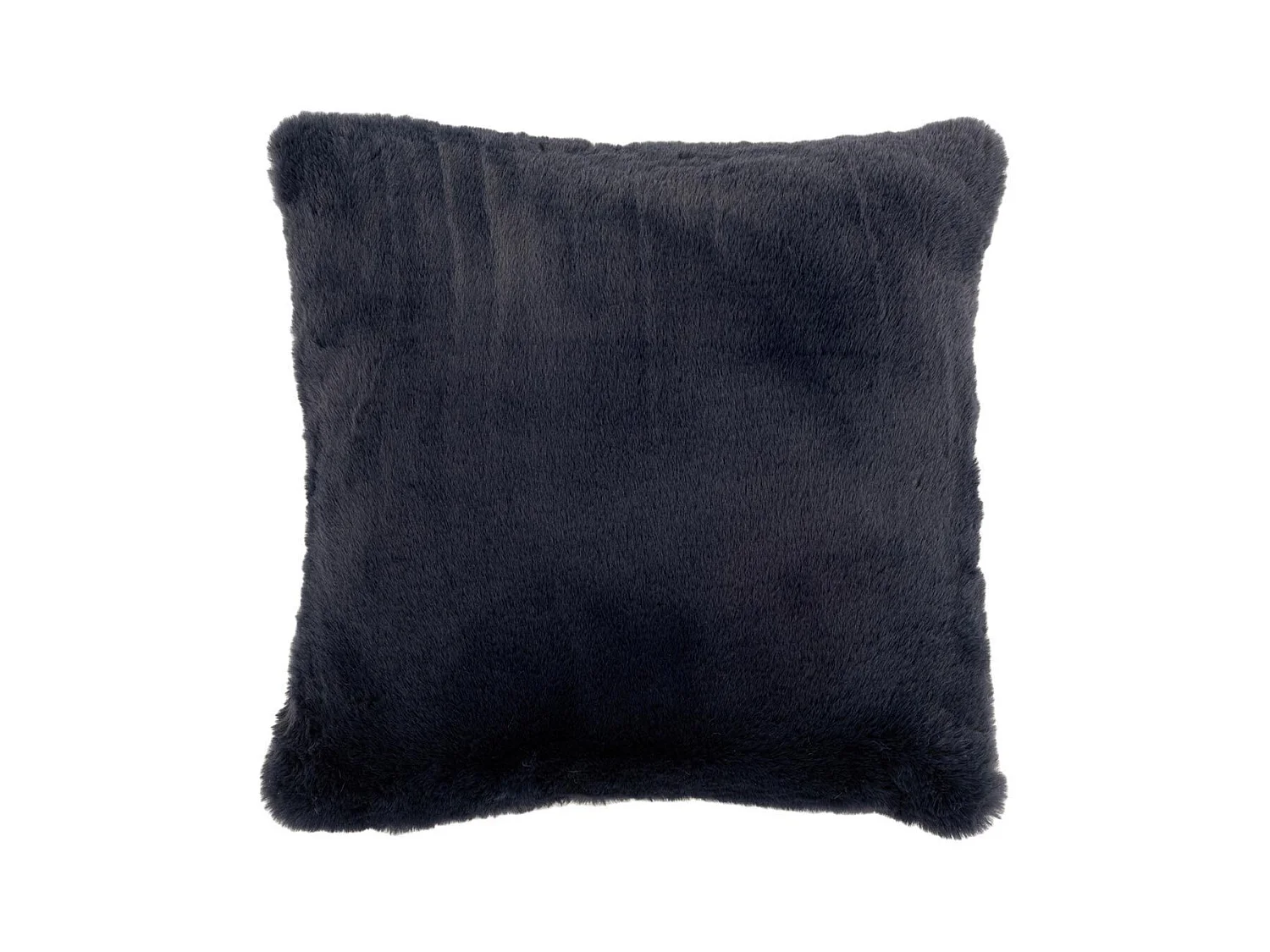Coussin Imitation Fourrure "Cutie" 45x45cm Bleu Foncé