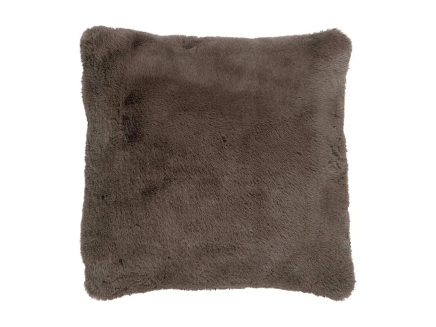 Cuscino quadrato in poliestere color talpa 45x45 cm