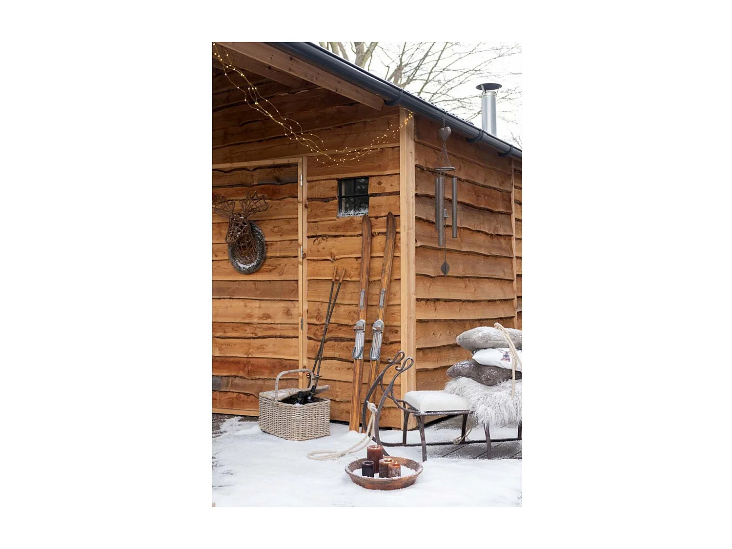 Cuscino quadrato in poliestere color talpa 45x45 cm