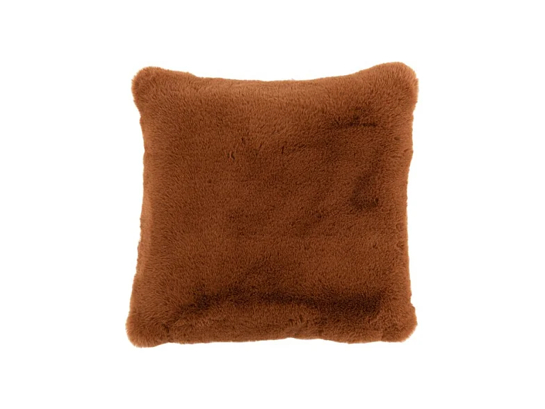Coussin Imitation Fourrure "Cutie" 45x45cm Sienna