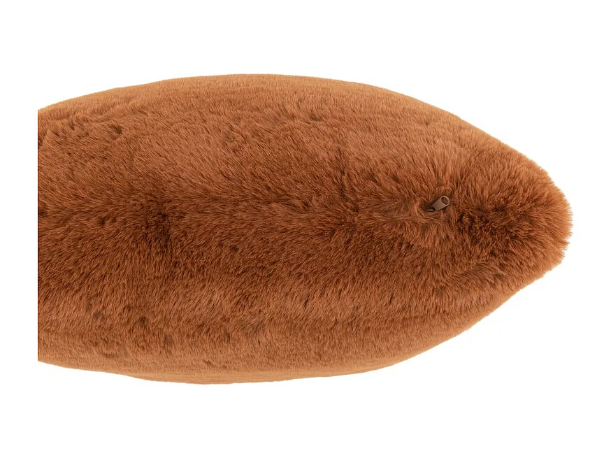 Coussin Imitation Fourrure "Cutie" 45x45cm Sienna