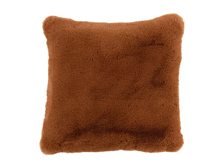 Coussin Imitation Fourrure "Cutie" 45x45cm Sienna