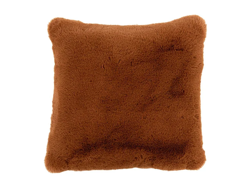 Coussin Imitation Fourrure "Cutie" 45x45cm Sienna