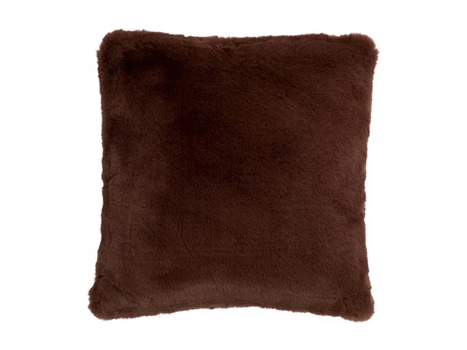 Cuscino quadrato in poliestere marrone 44x41 cm