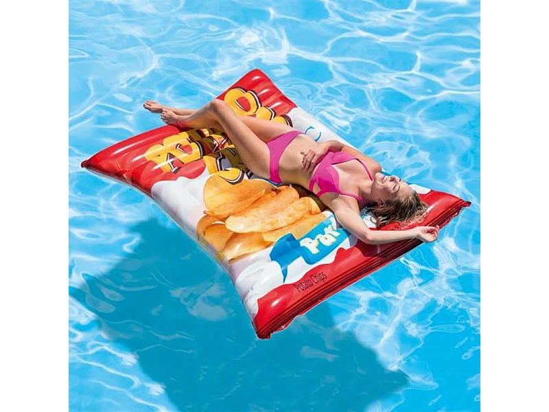 Matelas Gonflable "Paquet Chips" 178cm Multicolore