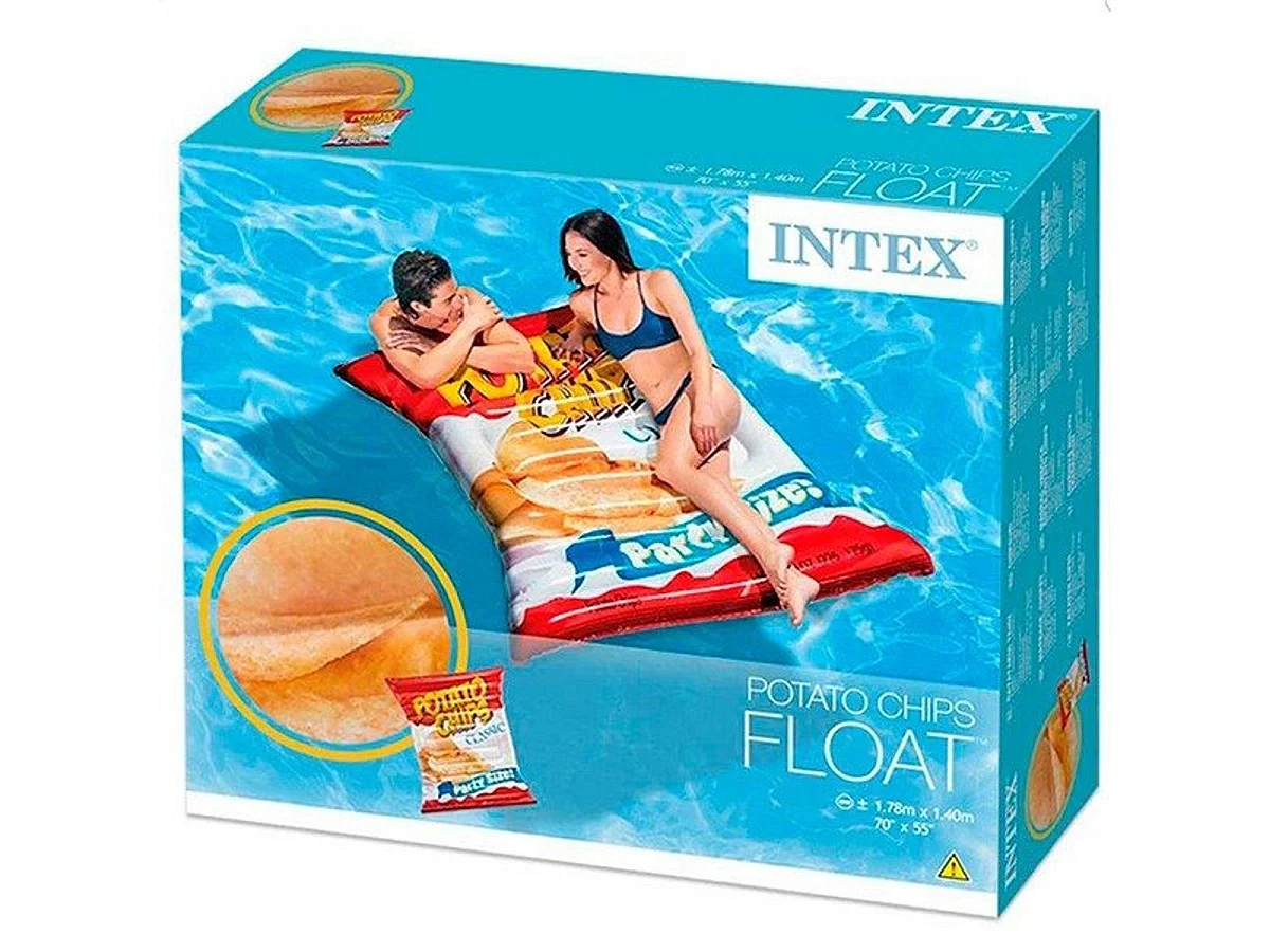 Matelas Gonflable "Paquet Chips" 178cm Multicolore