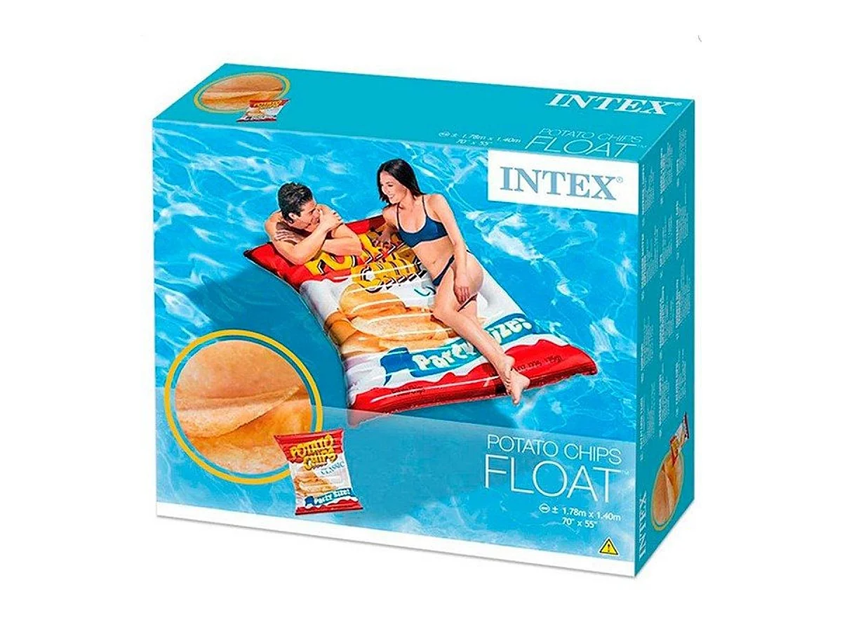 Colchoneta Bolsa de patatas fritas Intex 178 x 140 cm