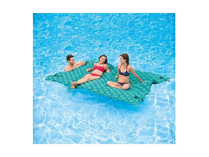 Tapis Flottant Géant "Matelas" 290cm Bleu