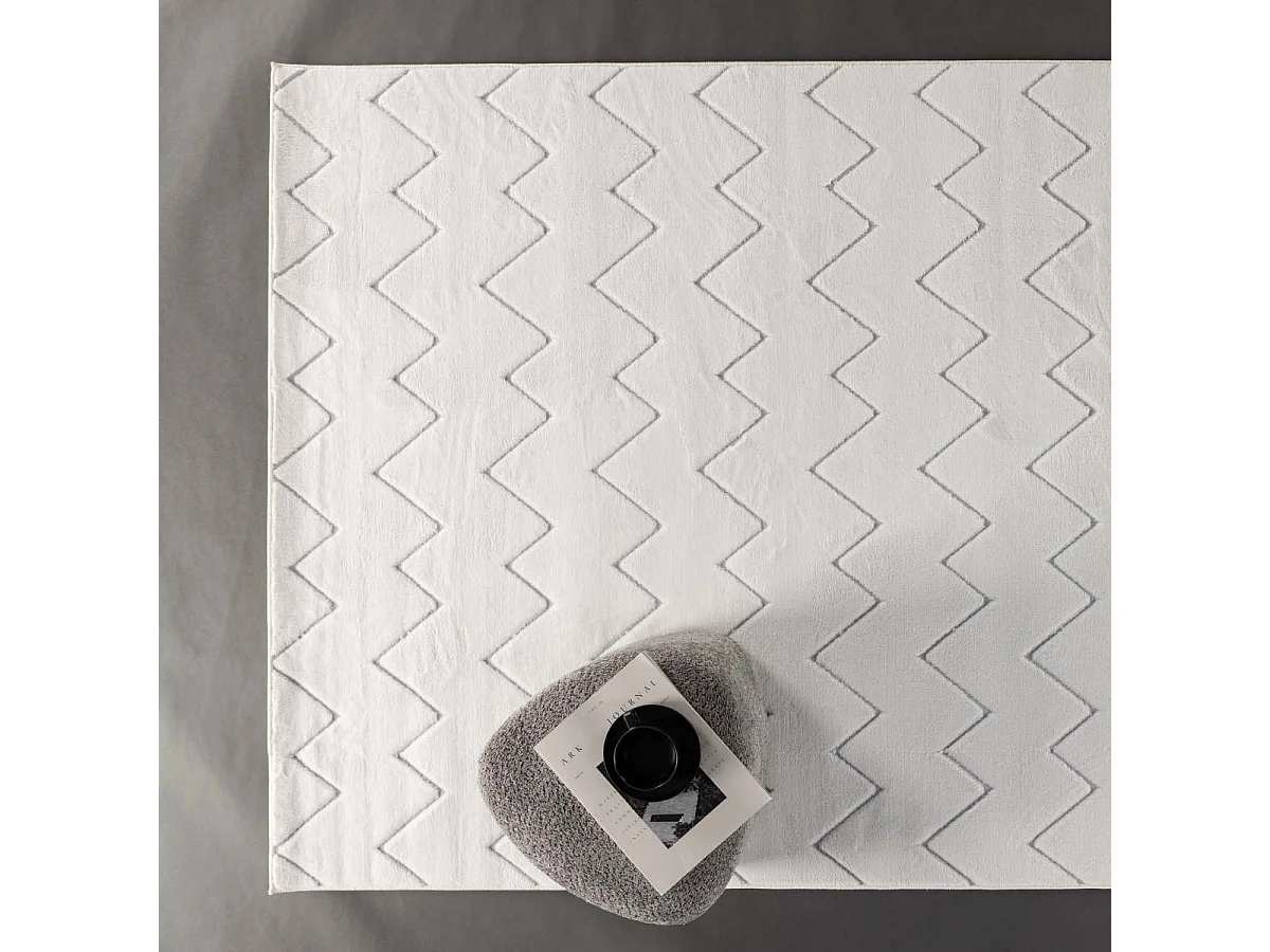 Tapis Déco "Fia" 200x290cm Blanc