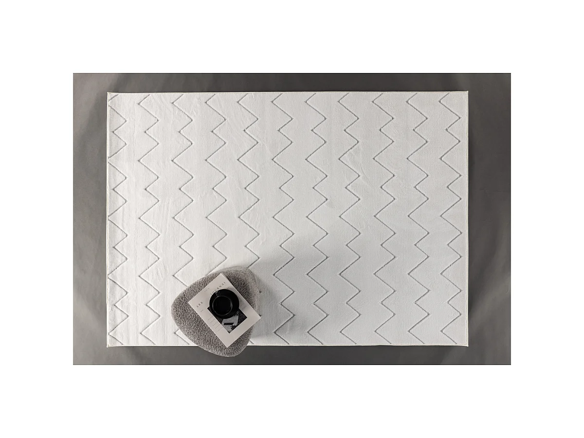 Tapis Déco "Fia" 200x290cm Blanc