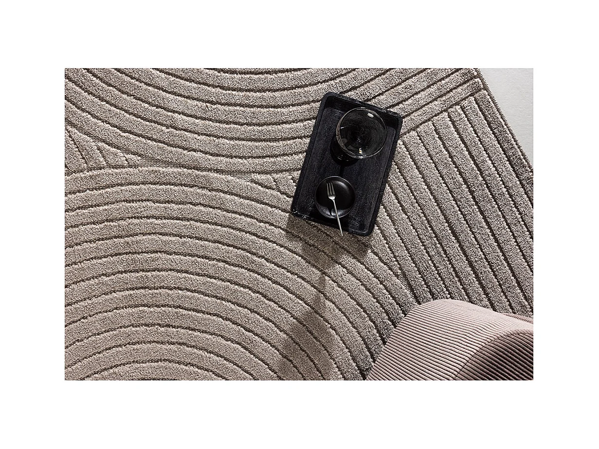 Tapis Déco "Vince Solar" 200x290cm Marron