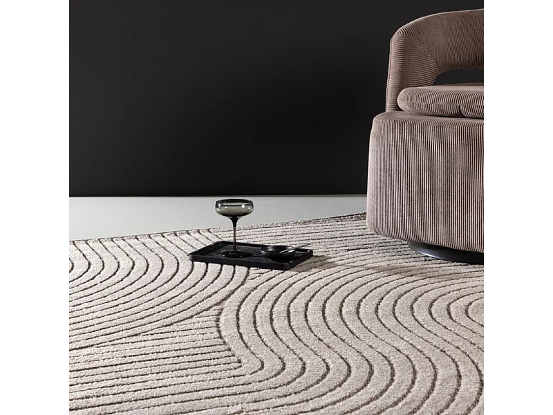 Tapis Déco "Vince Solar" 200x290cm Marron