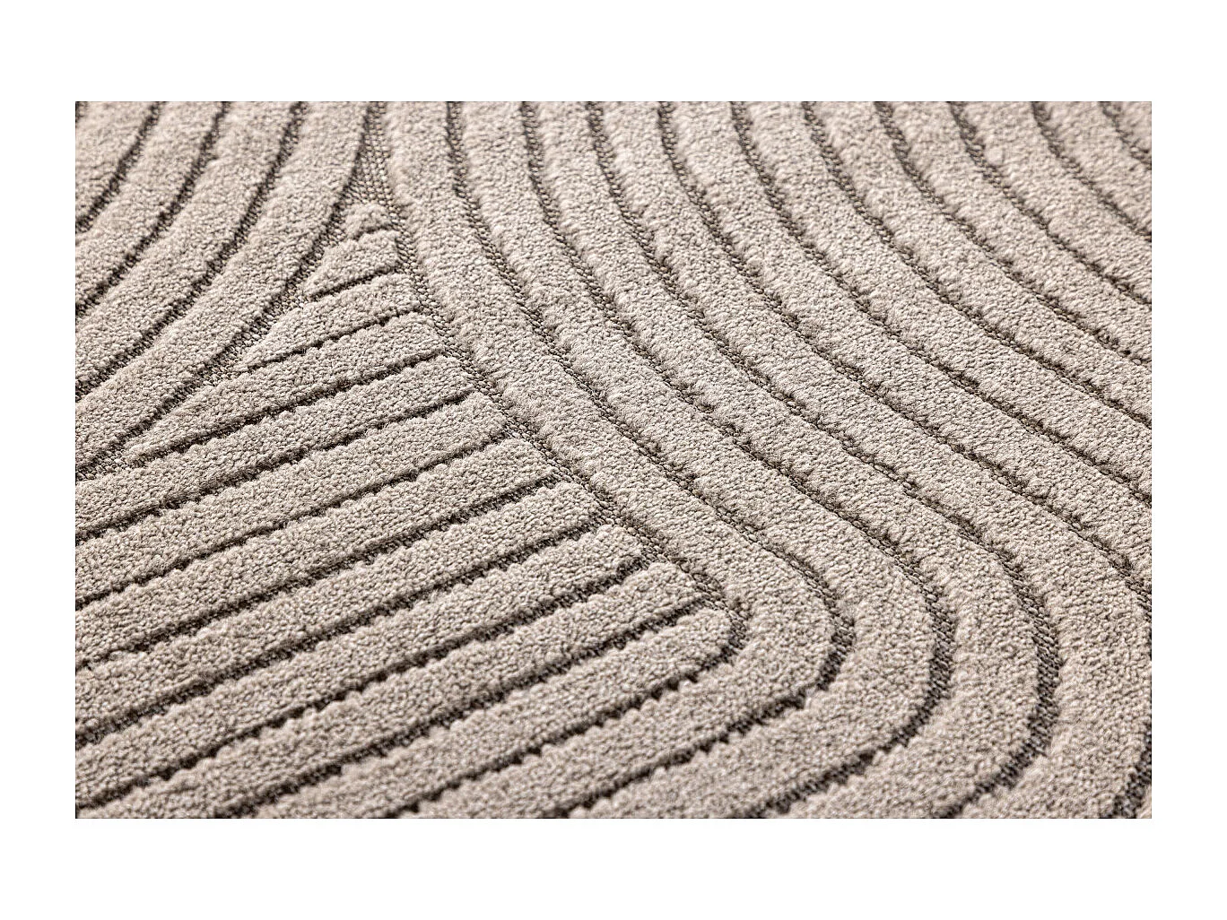 Tapis Déco "Vince Solar" 200x290cm Marron