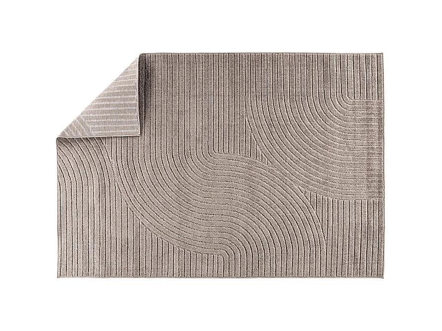 Tapis Déco "Vince Solar" 160x230cm Marron