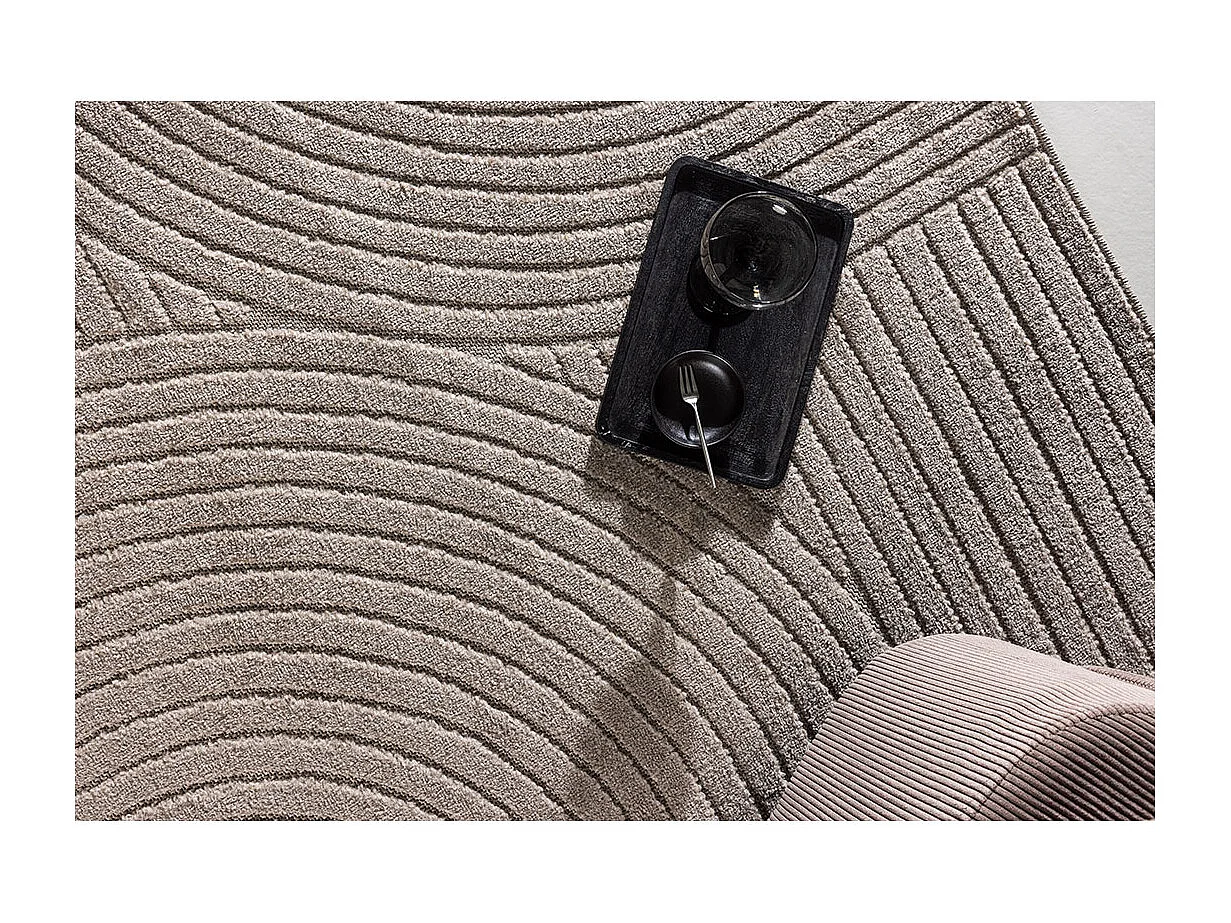 Tapis Déco "Vince Solar" 160x230cm Marron