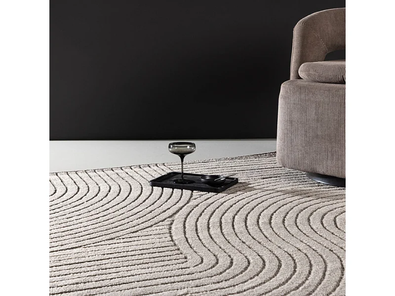 Tapis Déco "Vince Solar" 160x230cm Marron