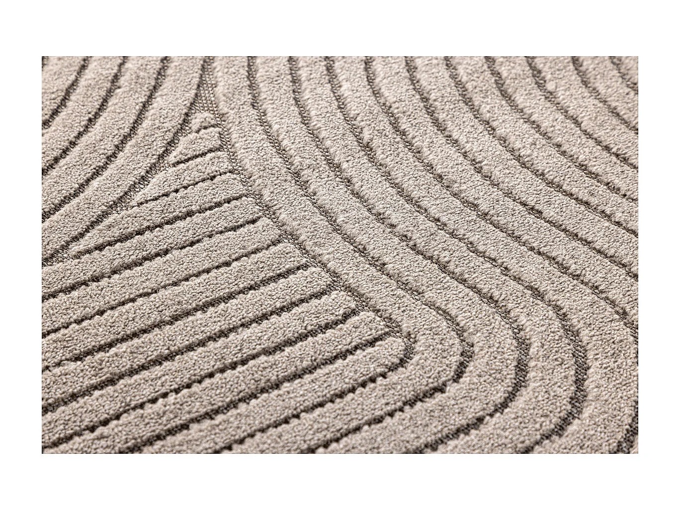 Tapis Déco "Vince Solar" 160x230cm Marron