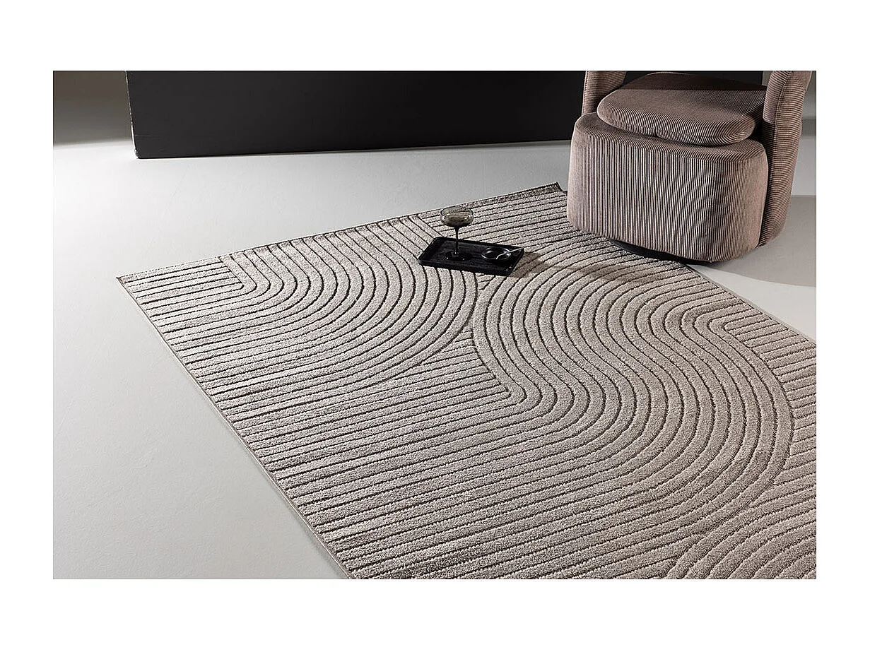 Vince tapis 160x230 cm marron.