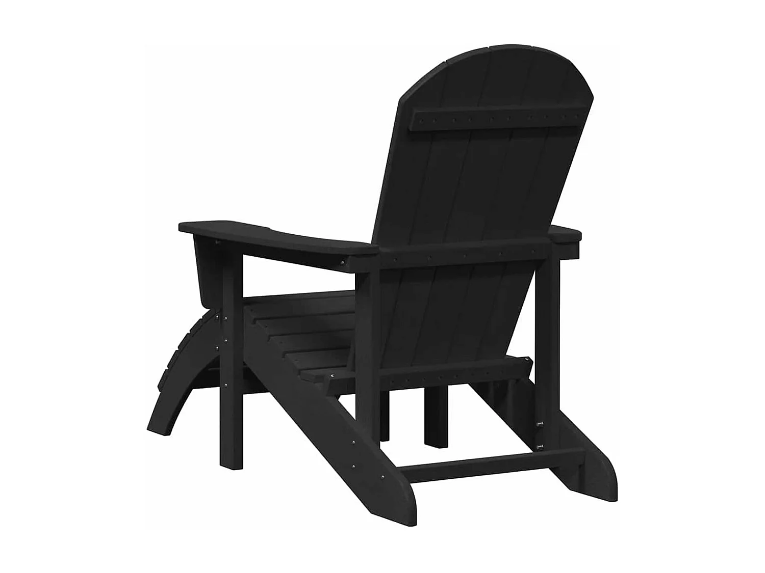 Chaise Adirondack Noir 82 x 74 x 92 cm HDPE