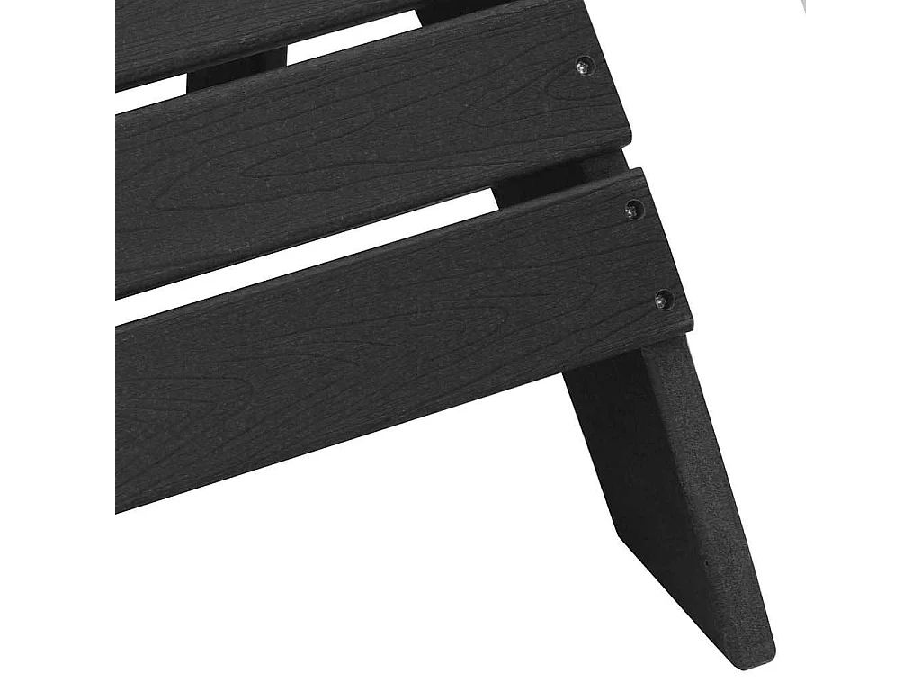 Chaise Adirondack Noir 82 x 74 x 92 cm HDPE