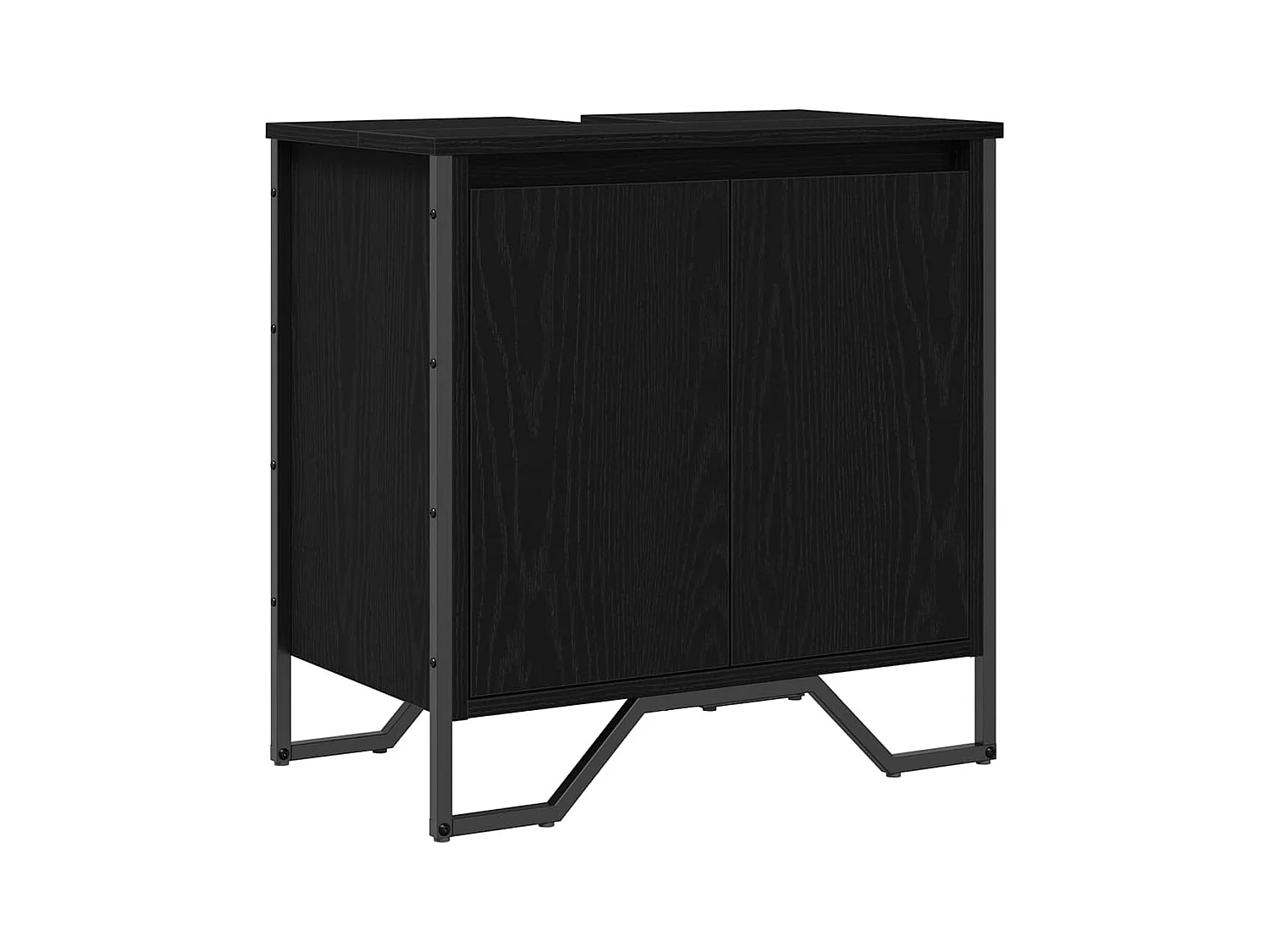 Cabinet de Lavabo Chêne noir 60 x 35 x 60 cm Bois d'ingénierie