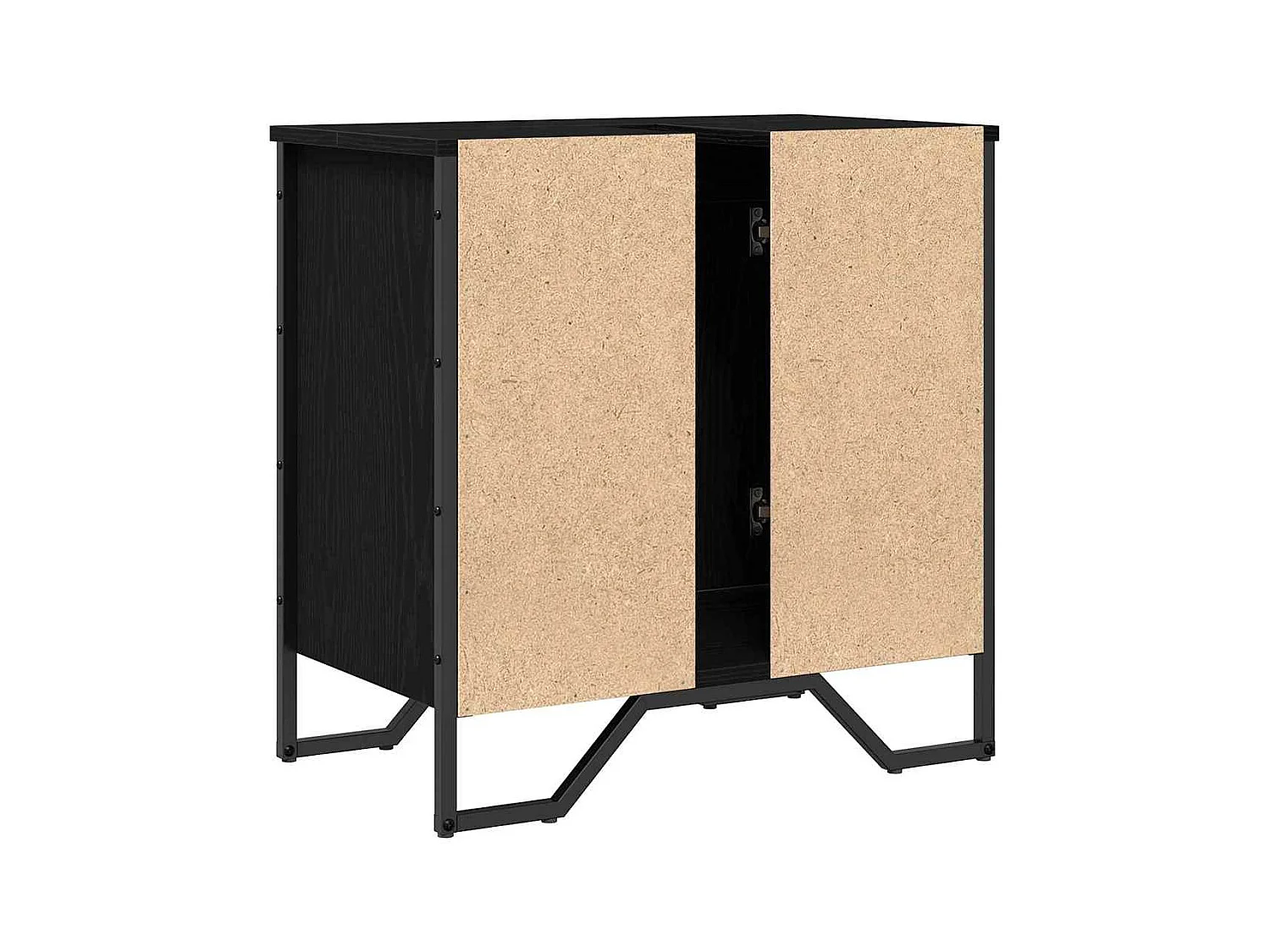 Cabinet de Lavabo Chêne noir 60 x 35 x 60 cm Bois d'ingénierie