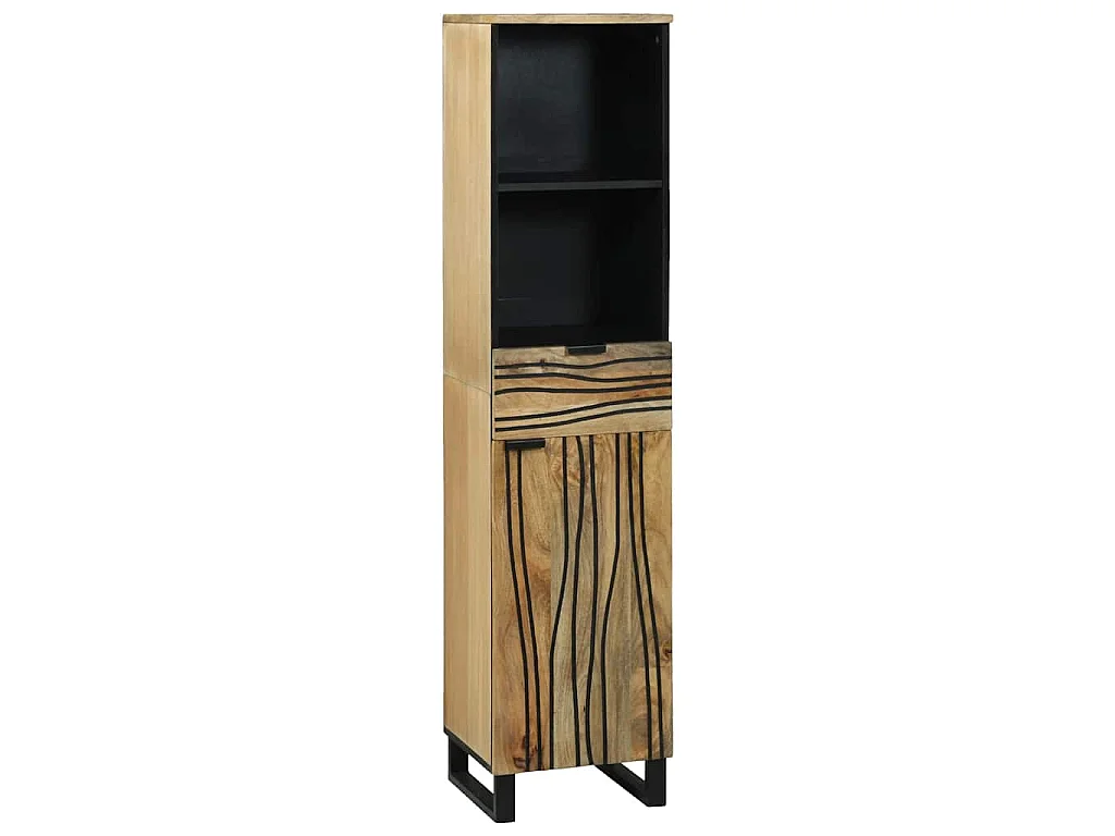 Badkamer wastafelkast Bruin 38 x 33 x 160 cm Bewerkt hout