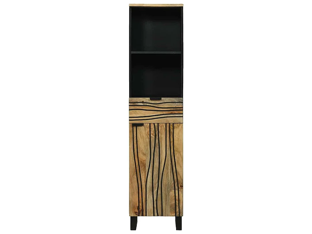 Badkamer wastafelkast Bruin 38 x 33 x 160 cm Bewerkt hout