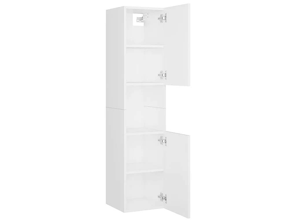 Badmöbel-Set Weiß Holzwerkstoff