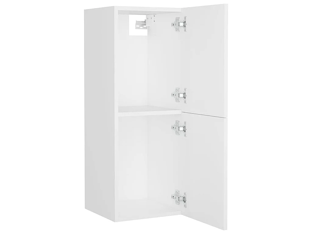 Set Mobili da Bagno Bianco in Legno Multistrato