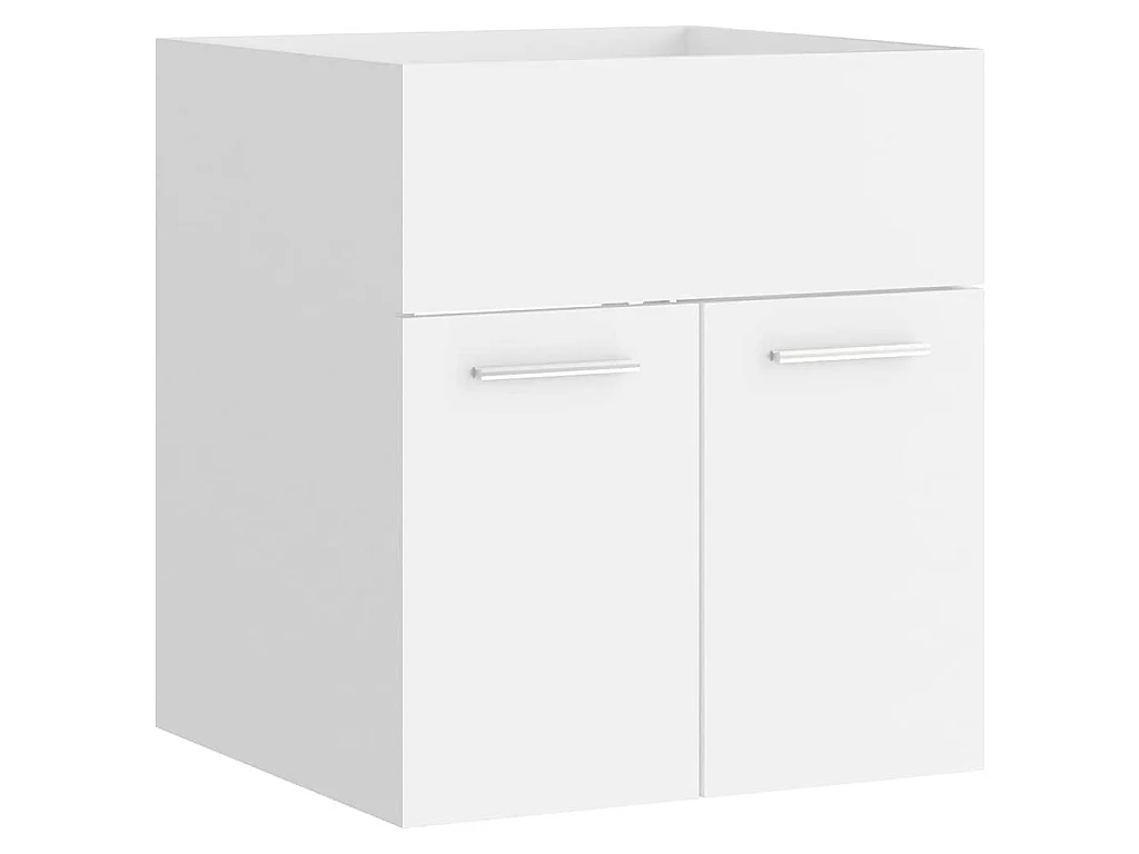 Set Mobili da Bagno Bianco in Legno Multistrato
