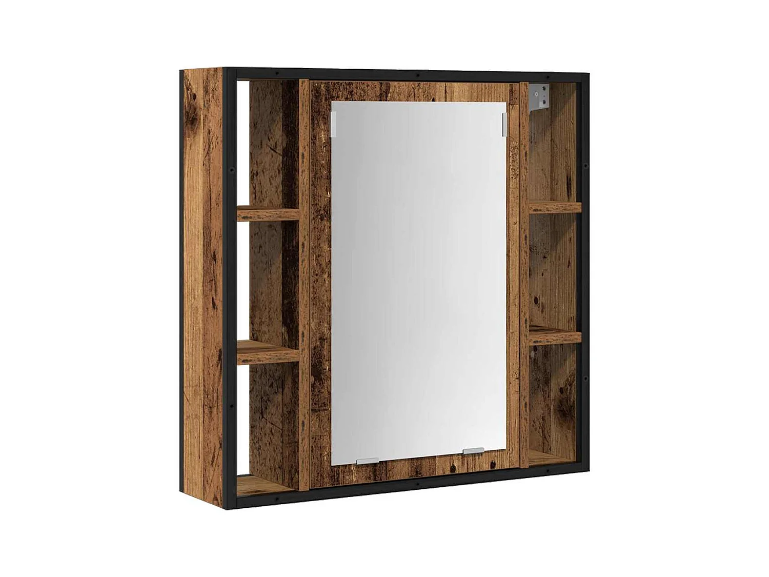 Ensemble de mobilier de salle de bain avec étagère 2 pcs Marron