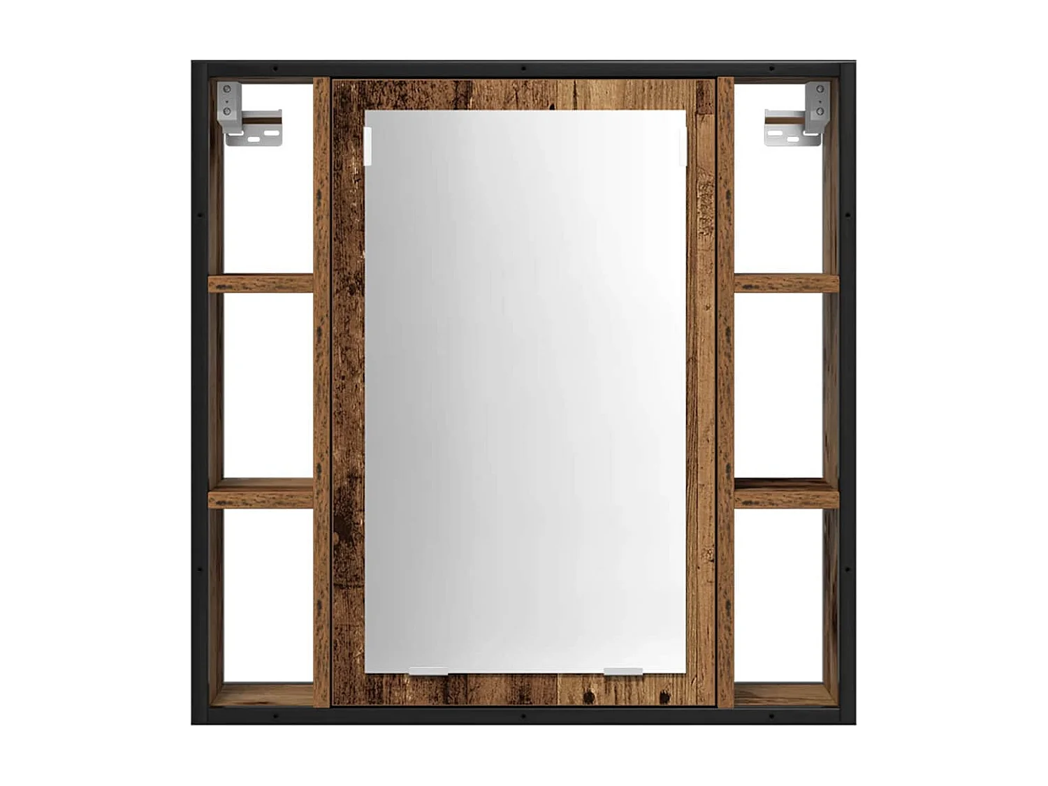 Set di mobili per il bagno 2 pcs Marrone Legno multistrato