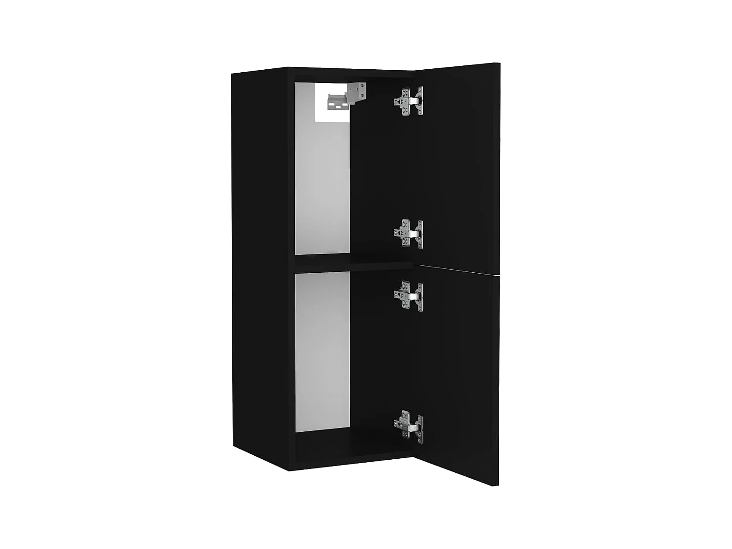 Ensemble de meubles de salle de bain Noir Aggloméré