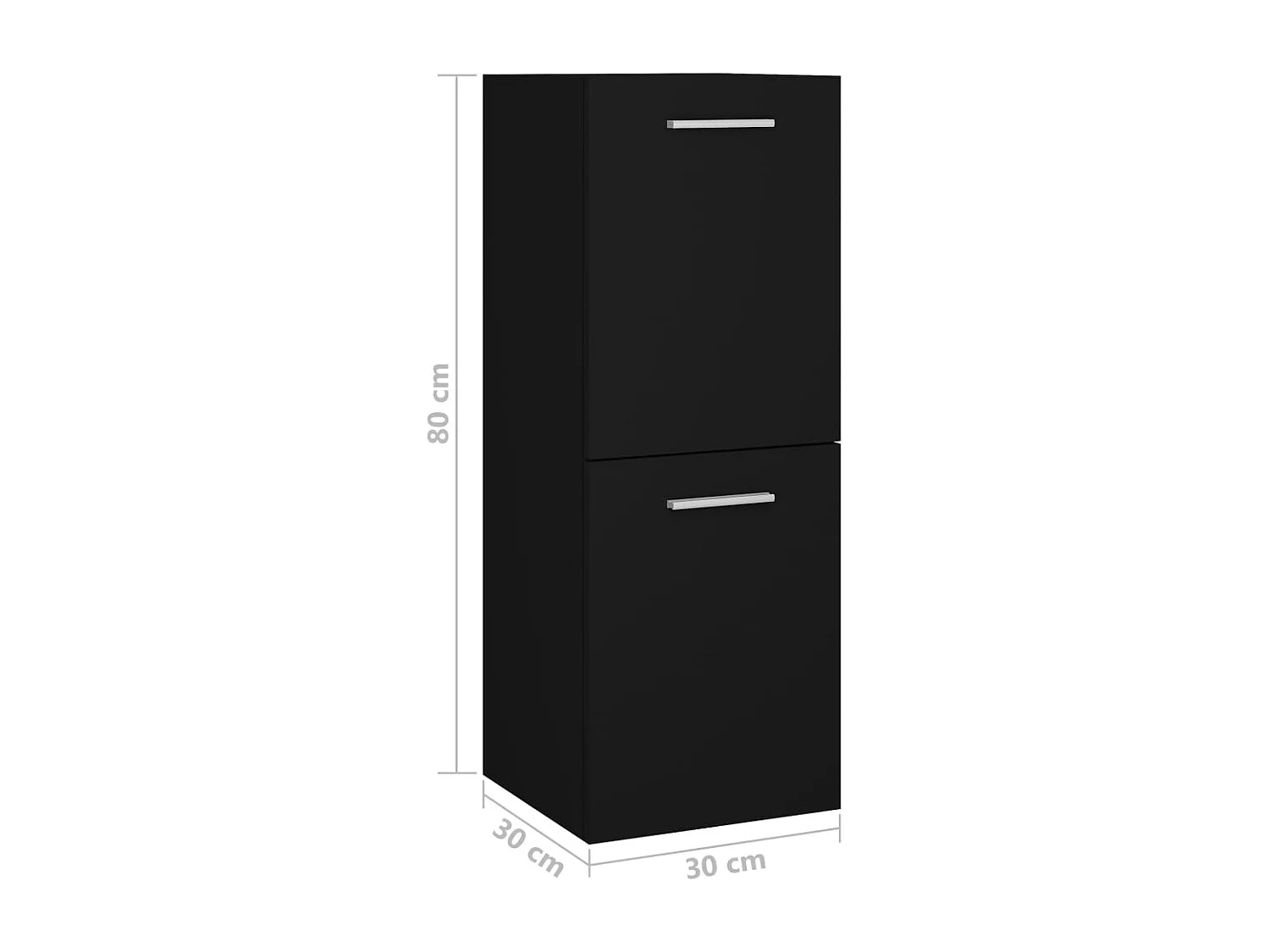 Conjunto de móveis de casa de banho contraplacado preto