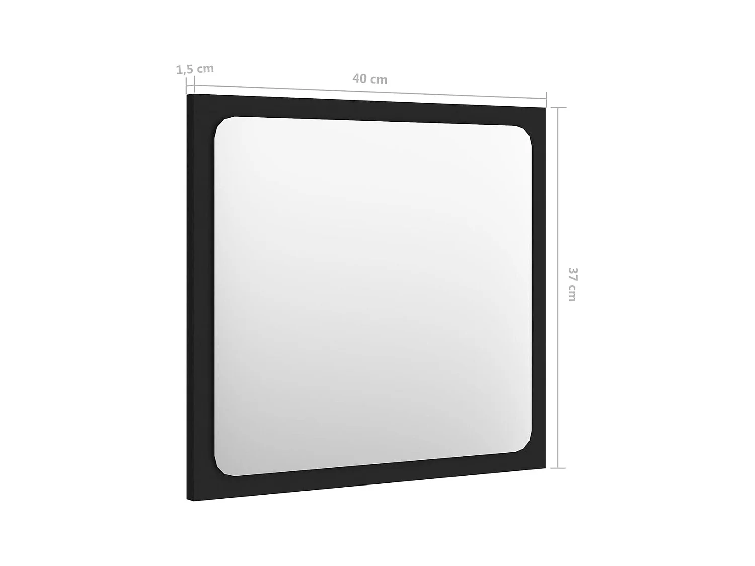 Badkamermeubelset spaanplaat zwart