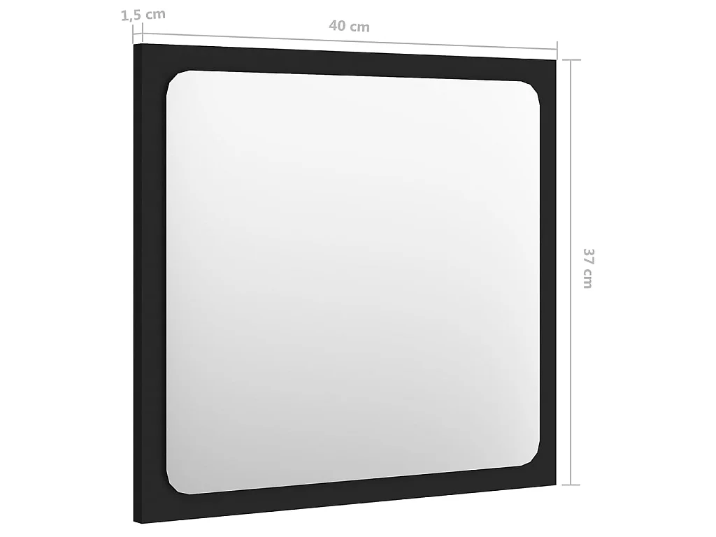 Ensemble de meubles de salle de bain Noir Aggloméré